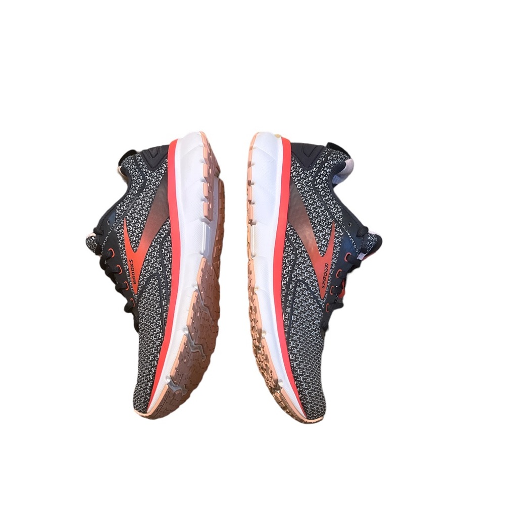 BROOKS Women's Transmit 3 Running Shoes Charcoal/Red Sneakers‎ Size 10.5 - Picture 4 of 8